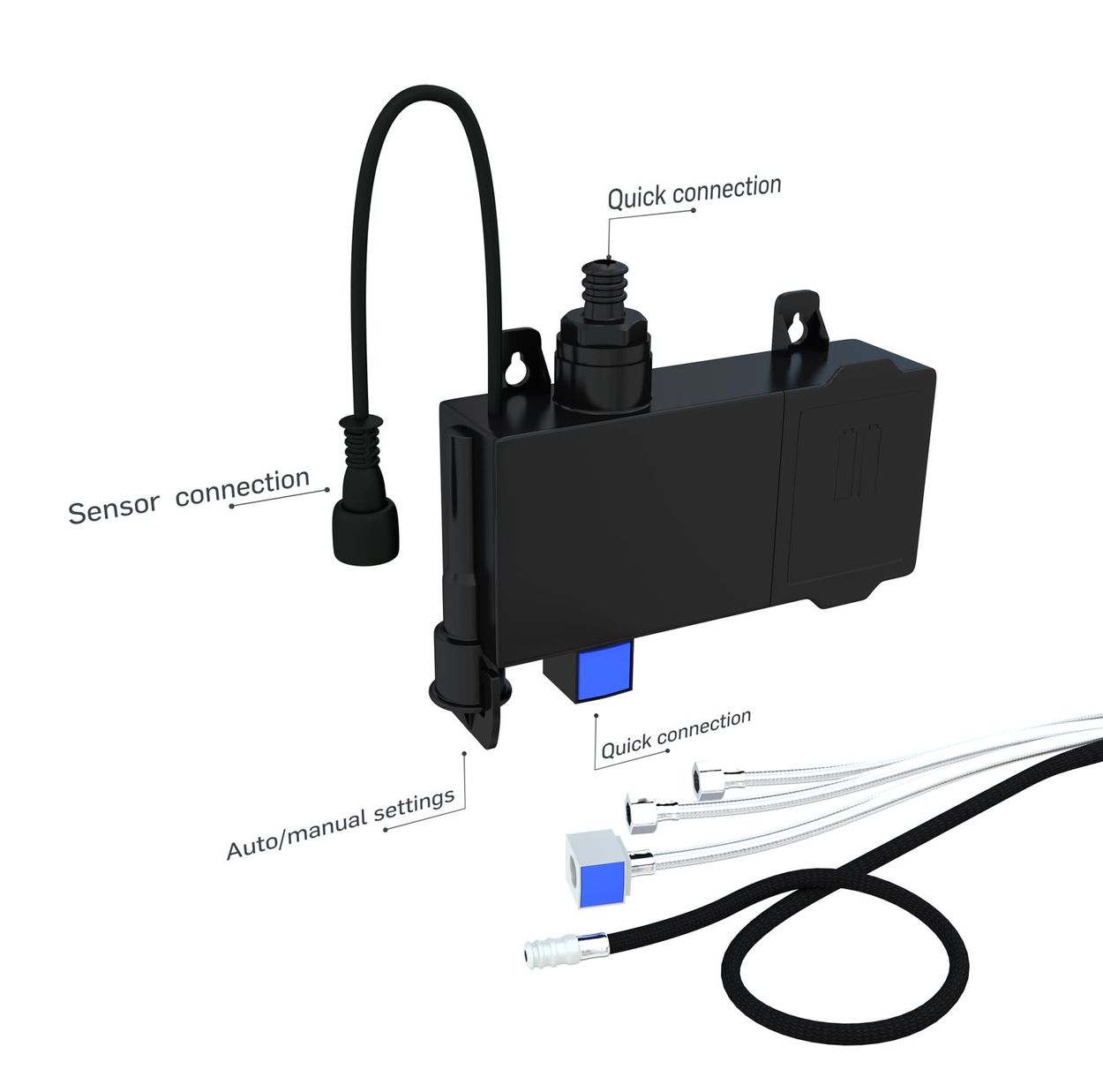 quick connection sensor connection auto/manual settings quick connection