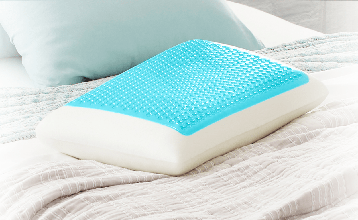 comfort revolution memory foam & hydraluxe cooling bed pillow