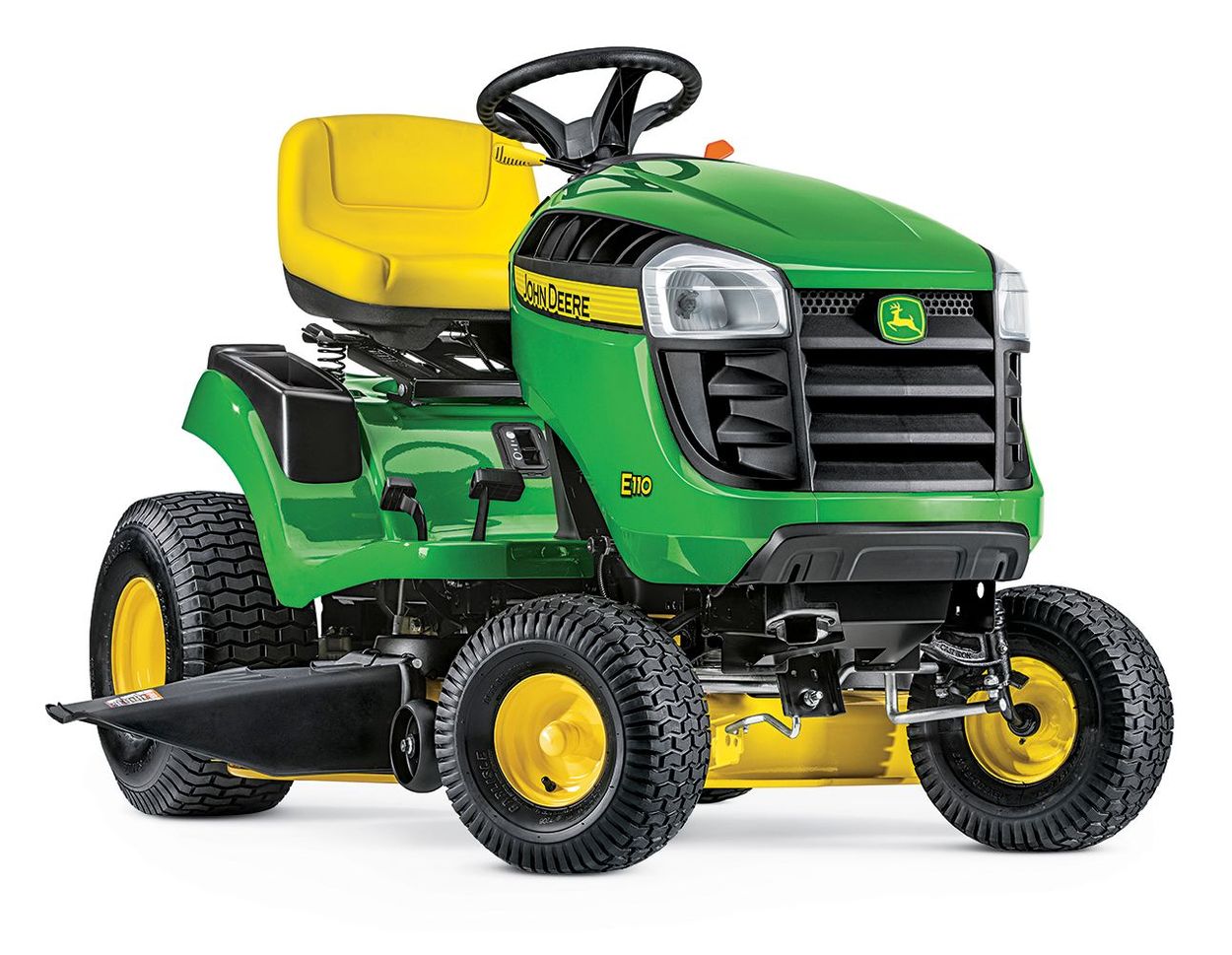 John Deere E110 19 Hp Side By Side Hydrostatic 42 In Riding Lawn Mower With Mulching Capability Kit Sold Separately In The Gas Riding Lawn Mowers Department At Lowes Com