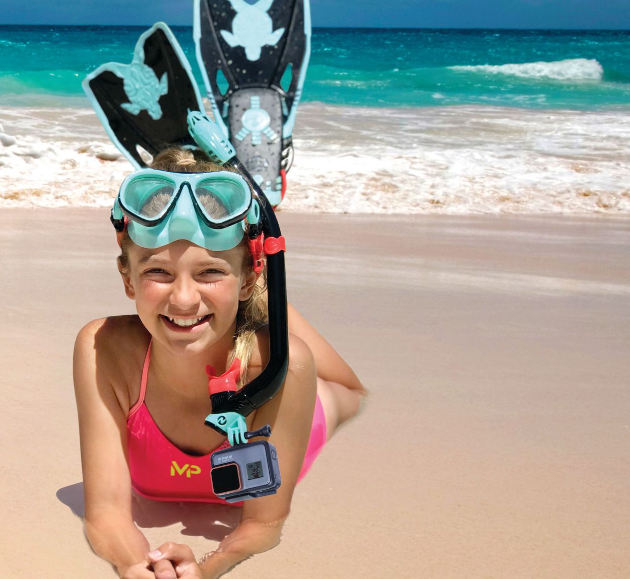 speedo kids snorkel set