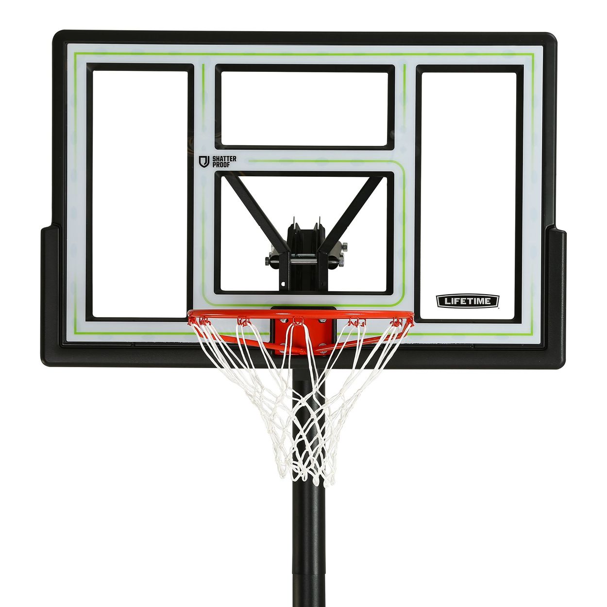 Portable Basketball Hoop 46" Adjustable to 10 Feet Outdoor Sport Brand