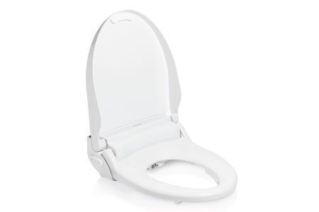 CL1700 bidet seat facing right with seat lid opened