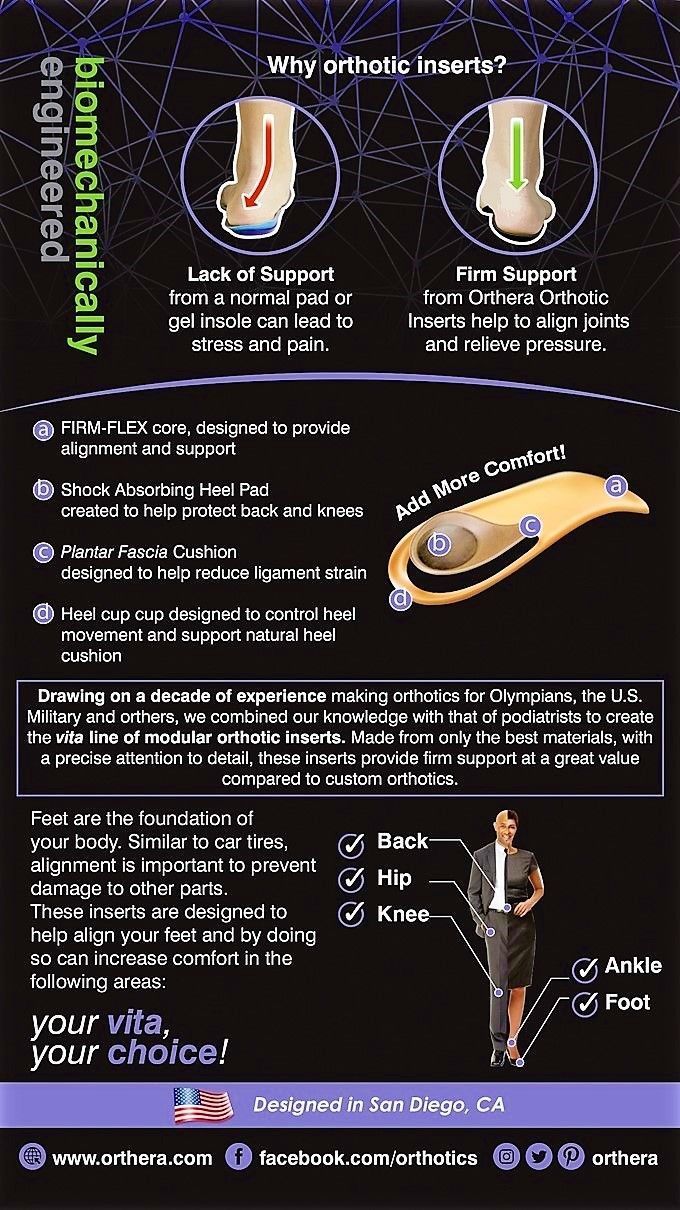 foot armor by orthera orthotic insoles