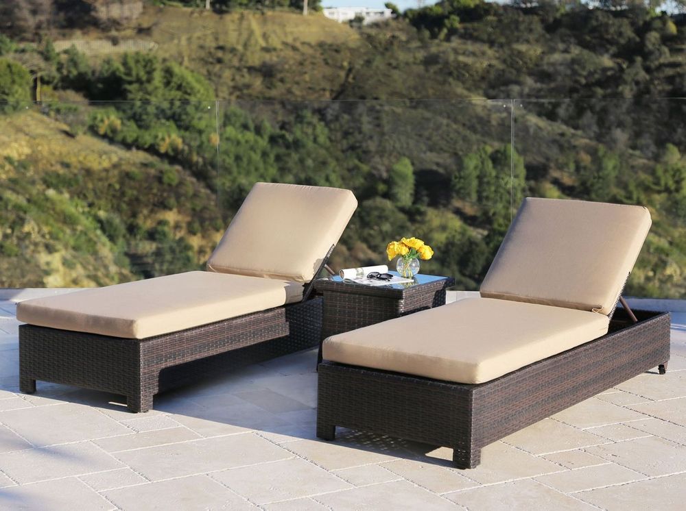 Belmont 3 Piece Chaise Lounge Set