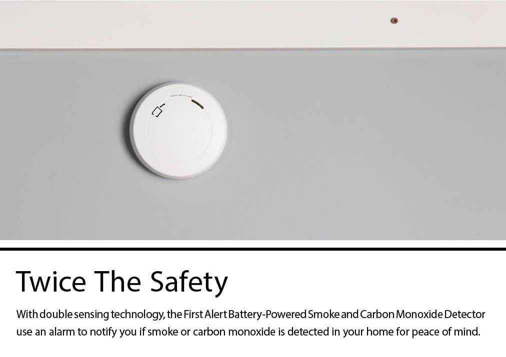 First Alert Brk Ac Hardwired Combination Smoke And Carbon Monoxide Detector In The Combination Smoke Carbon Monoxide Detectors Department At Lowes Com